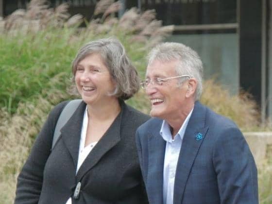 Peter Lyttle and Elaine, one of the Alzheimer's Society's Dementia Advisers.
