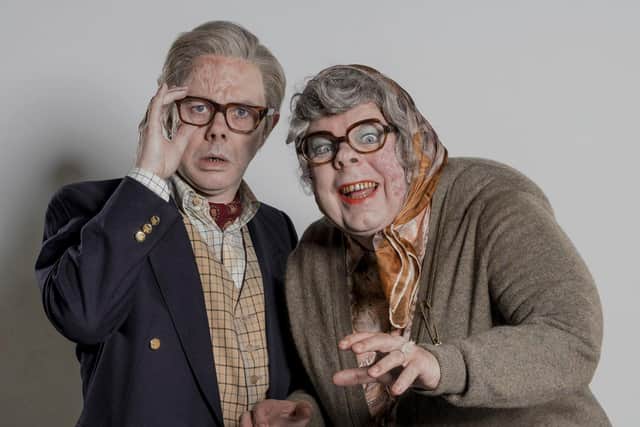 Steve, with League of Gentlemen co-star Reece Shearsmith (left), as the monstrous owners of the show's 'Local Shop', Tubbs and Edward
