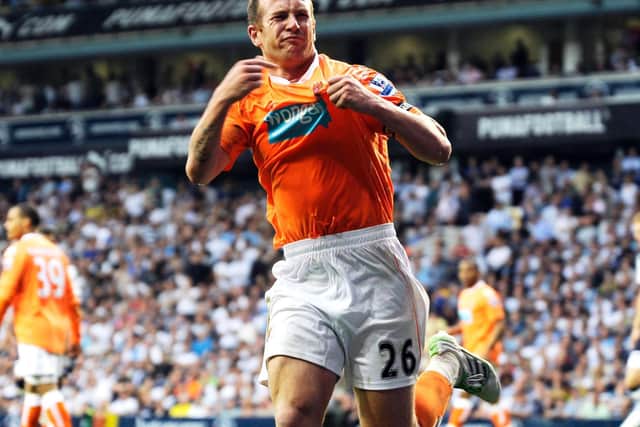 Charlie Adam gave Blackpool the lead from the penalty spot, barely a minute after missing another spot kick