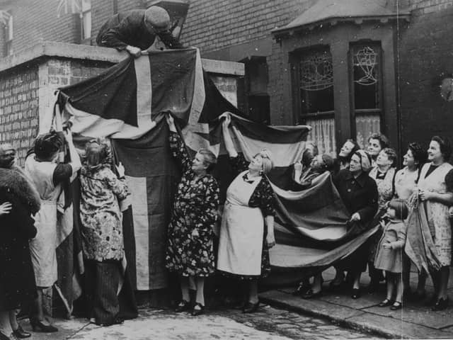 People draped their streets in Union Jacks to mark the occasion