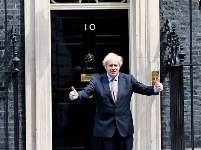 Mr Johnson is planning to urge workers who cannot do their jobs from home to begin returning to their workplaces (Photo by John Bond-WPA Pool/Getty Images)