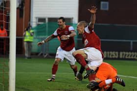 Gareth Seddon sees Jamie Vardy score yet again to propel Fleetwood into the Football League