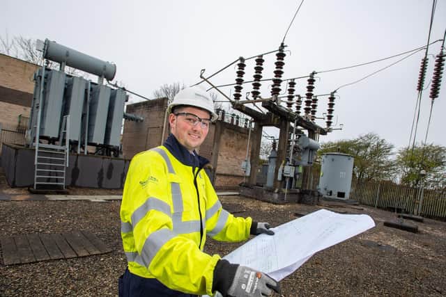 Lytham project manager Mark Whiteside at the substation