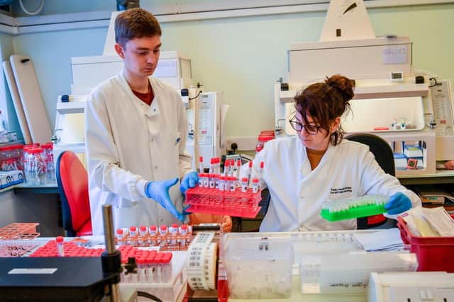 A typical hospital laboratory where tests for coronavirus take place among other important functitons