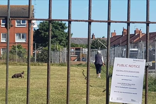 Signs were put up in 2018, warning people they wouldn't be able to access the field until May 2019 (Picture: JPIMedia)