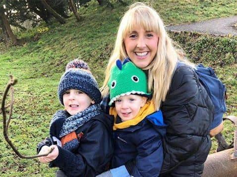 Becky Currey from Cleveleys runs Diddy Drama, and has taken her classes online during the coronavirus pandemic with the help of her sons Nathaniel, two and Alexander, four.
