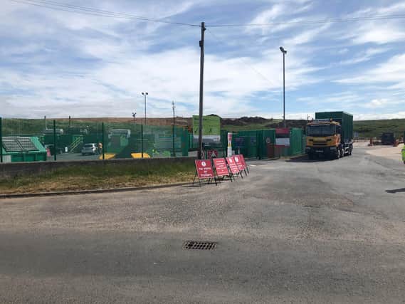 Fleetwood's household waste recycling centre on Jameson Road re-opened today - but customers have to pre-book now