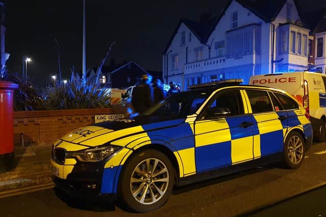 According to eye witness reports, police were "negotiating" witha man who had barricaded himself into a house. (Credit: Blackpool & Fylde Social and Political Group and Bispham...Past and Present Facebook Page)