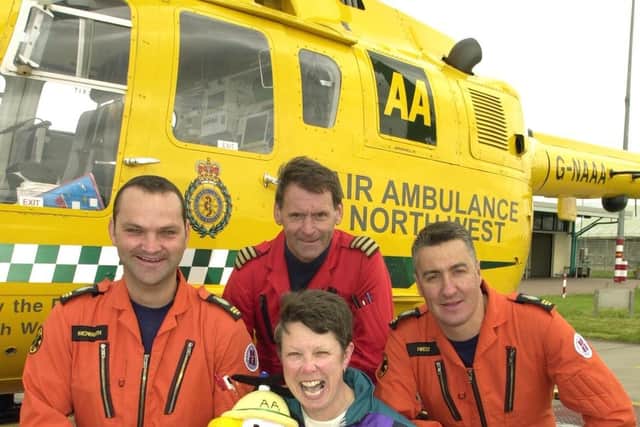 The Air Ambulance marked its first birthday in May 2000