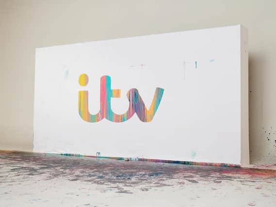 The ITV logo created by volunteers from Blackpool-based arts organisation LeftCoast