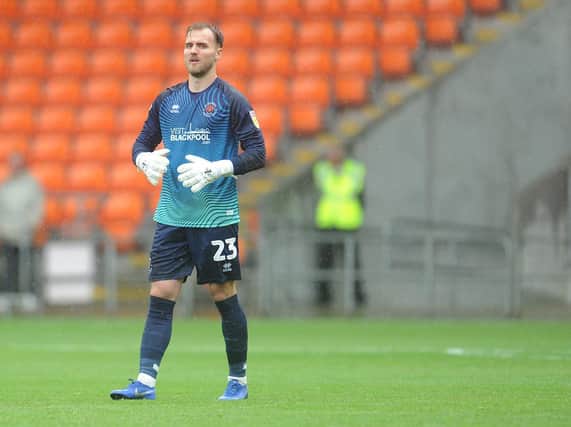 Jak Alnwick was Blackpool's number one prior to suffering an injury on Boxing Day
