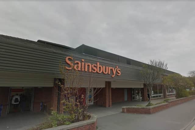The St Annes Sainsbury's store in St Andrew's Road North donated a care package to a man "who hadn't eaten for days." (Credit: Google)