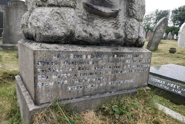His epitaph tells people of his bravery (Picture: Michael Holmes for JPIMedia)