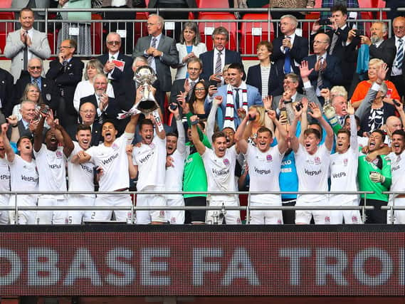 AFC Fylde's second trip to Wembley in a week ended far more happily than their first