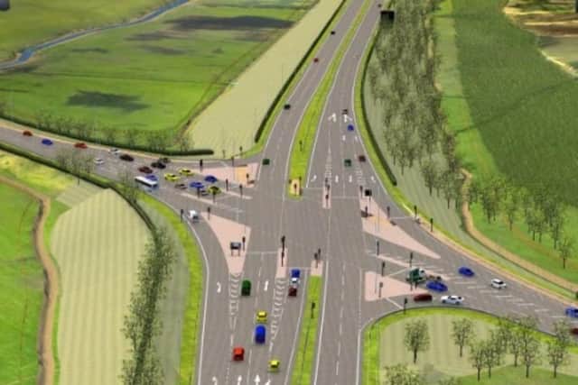 The new A585 junction plan near Singleton