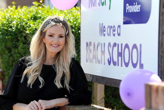 Nanny Plums nursery owner Caroline Morton has successfully received beach school status for the nursery, after encouraging an outdoor-led learning approach.