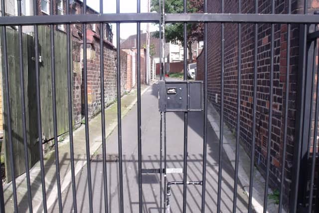 Alleygates, like these, were to be installed on Grange Park