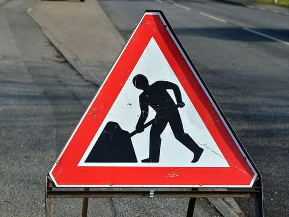 Roadworks will be taking place over the next week
