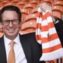 Blackpool owner Simon Sadler has donated 888 to Jay Spearing's charity challenge