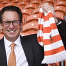 Blackpool owner Simon Sadler has donated 888 to Jay Spearing's charity challenge