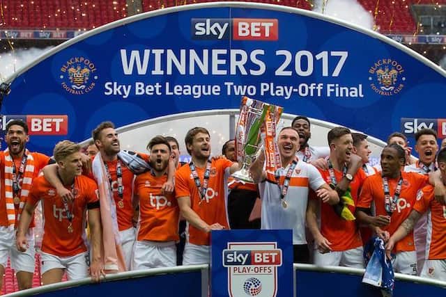 Blackpool's victory sealed an instant return to League One