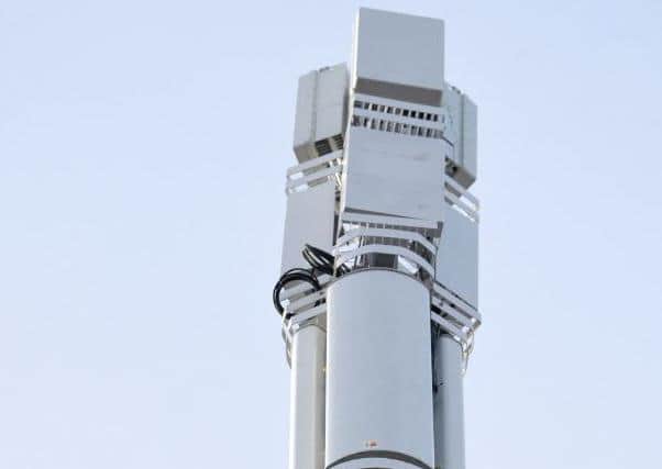 The new 5G mast in Whitegate Drive, Blackpool