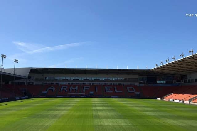 Bloomfield Road in top-notch condition but the players are not back in training
Picture: BLACKPOOL FC