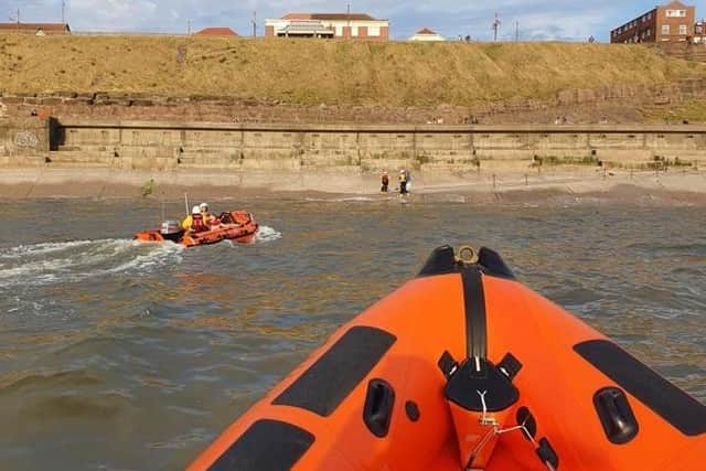 RNLI lifeboat teams were called out at 6.30pm after reports of people cut off by the tide. Pic: RNLI