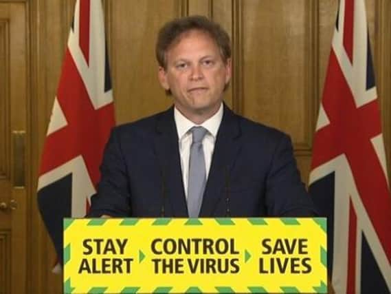 Transport secretary Grant Shapps spoke to The Gazette from Downing Street (image: BBC)