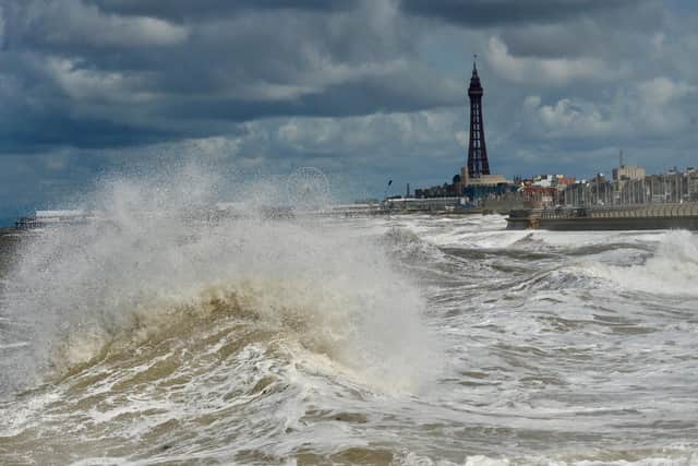 The weather off Blackpool's coast. Picture: Dave Nelson
