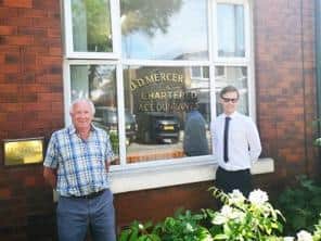 Rawcliffe & Co, based on Whitehills Business Park in Blackpool, has bought JD Mercers located on Chapel Street in Poulton.
Pictured are, John Mercer, left, and Joseph Tantram, right