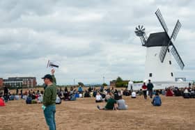 The Black Lives Matter protest at Lytham. Picture: Marianne van Loo