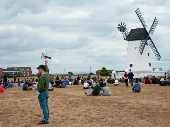 The Black Lives Matter protest at Lytham. Picture: Marianne van Loo