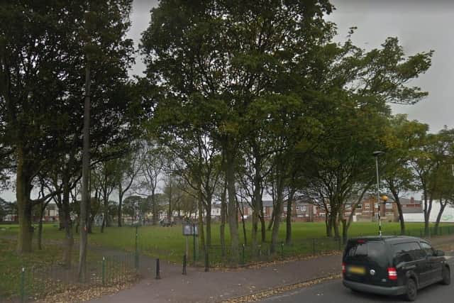 A 19-year-old man was rushed to hospital after being stabbed atCrossland Road Park. (Credit: Google)