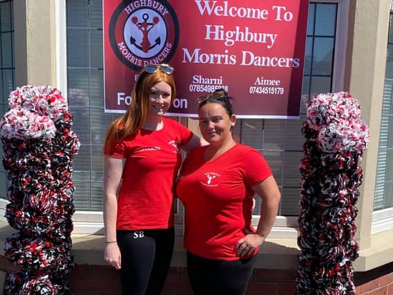 Sharni Bovill  (left) and Aimee Brookes have set up the Highbury Morris Dancers in Fleetwood