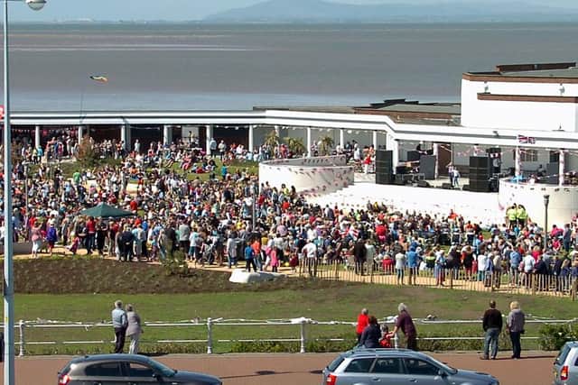 The Marine Gardens in Fleetwood, shown here during an unrelated event held in a previous year, was due to host a Black Lives Matter demonstration tomorrow