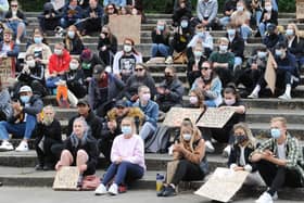 The recent BLM protest at Stanley Park, Blackpool