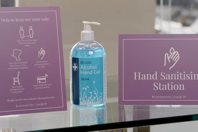 Shops will have sanitiser stations for customers