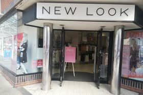Social distancing measures were in place at New Look after its re-opening today.