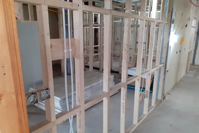 Work progresses on the The Pantry, which will house both the Fleetwood St Vincent de Paul Food Bank and the Mustard Seed Project within the revamped Fleetwood Hospital building.