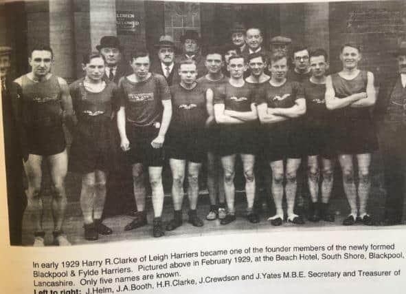 Blackpool and Fylde Harriers runners pictured when the club was formed in 1929