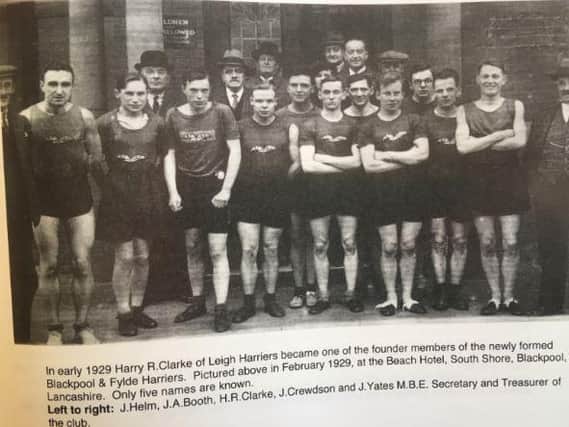 Blackpool and Fylde Harriers runners pictured when the club was formed in 1929
