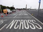 The newly reopened Norcross roundabout