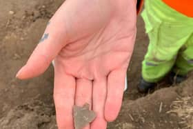 Flint arrow head is from the early Bronze Age and approximaetly 4500 years old, found during ongoing roadworks on the A585 near Singleton by the  Highways England team