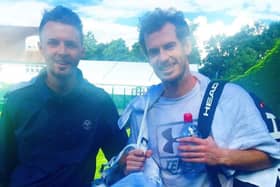 Michael Cartmell meets Andy Murray at Wimbledon