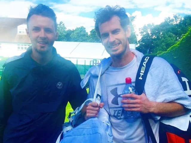 Michael Cartmell meets Andy Murray at Wimbledon