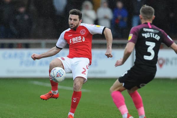 Lewie Coyle played for Fleetwood in Tuesday's behind-closed-doors game at Wigan