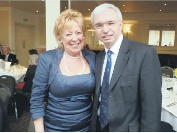Just Good Friends founder Bev Sykes with Fylde MP Mark menzies at a pre-lockdown event