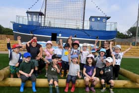 Youngsters at Ashbridge-on-Ribble Nursery have an outdoor class room with a difference.....