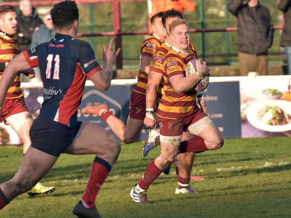 Tom Carleton has made 89 consecutive Fylde appearances and has scored 60 tries